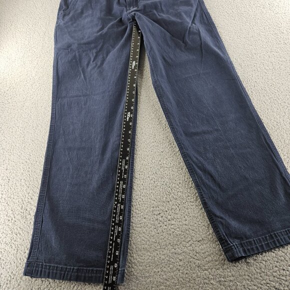 Duluth Flex Fire Hose Pants Mens 36x32 Blue Relaxed Fit Utility Workwear Cotton - Picture 10 of 16